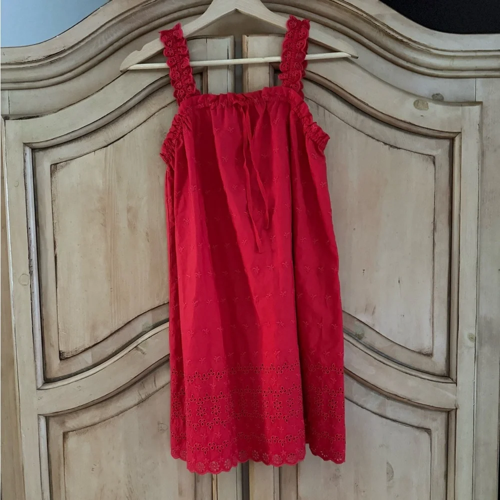 Gap x Doen Red Eyelet Mini Dress - Picture 1 of 2